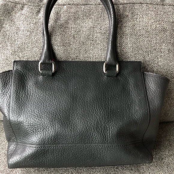 Coach #19926 Graphite/Pink Legacy Textured Leather Candace Carryall - Picture 2 of 9